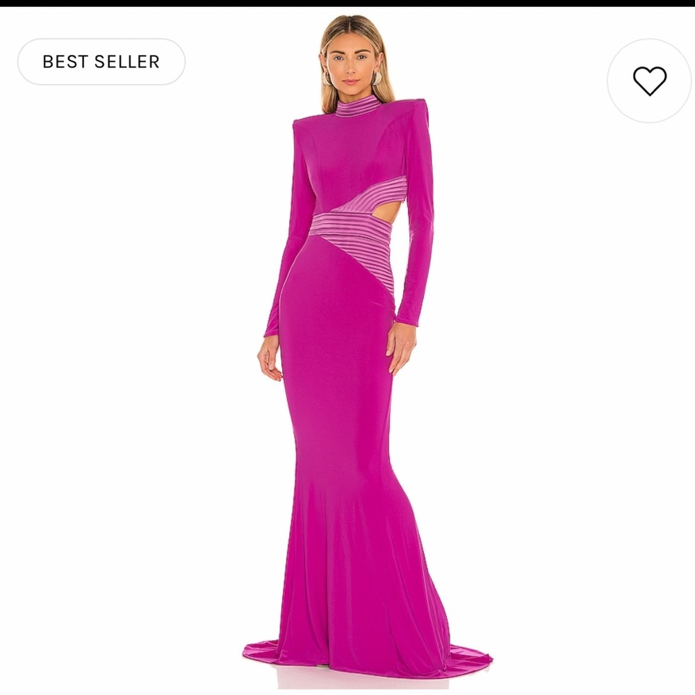 Zhivago gown in berry color